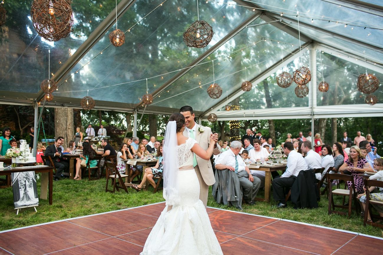 outdoor wedding tent lighting